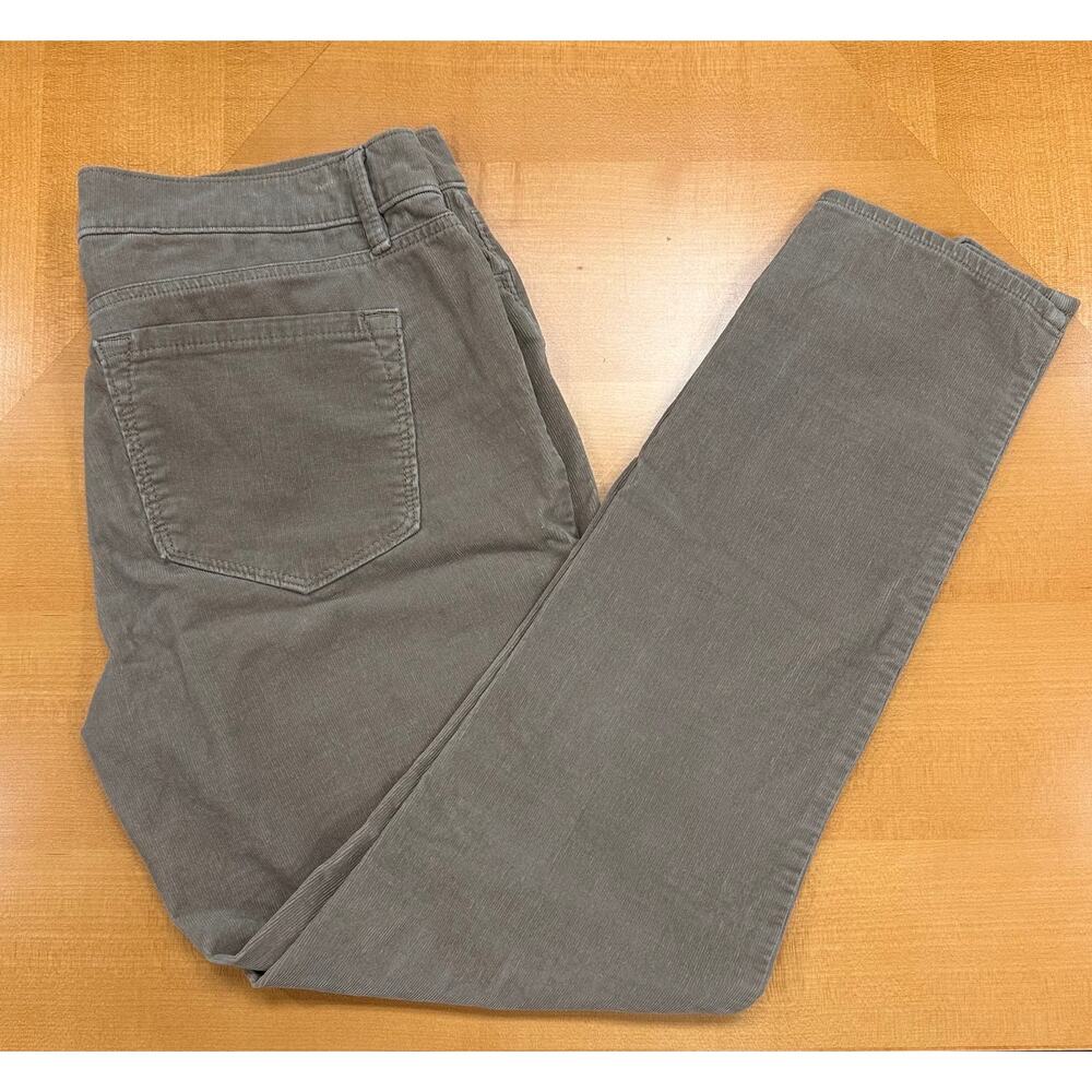 Ann Taylor LOFT Modern Skinny Tan Khaki Corduroy Pants Sz 8